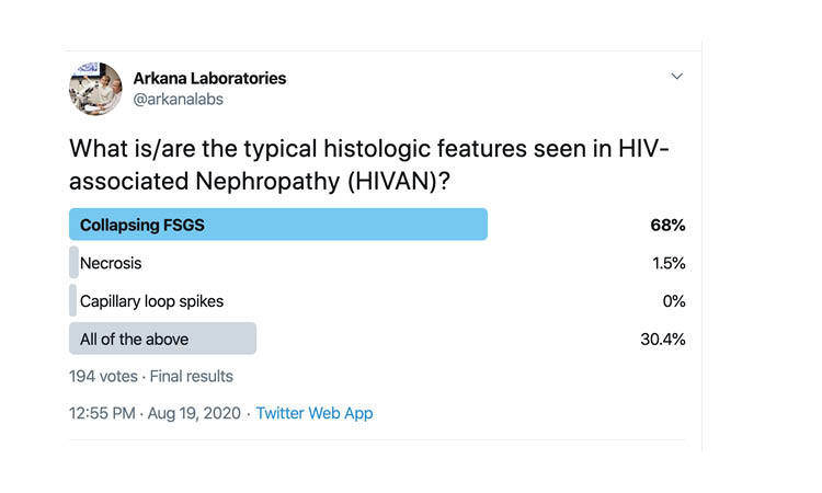 collapsing FSGS, twitter poll, Arkana Laboratories