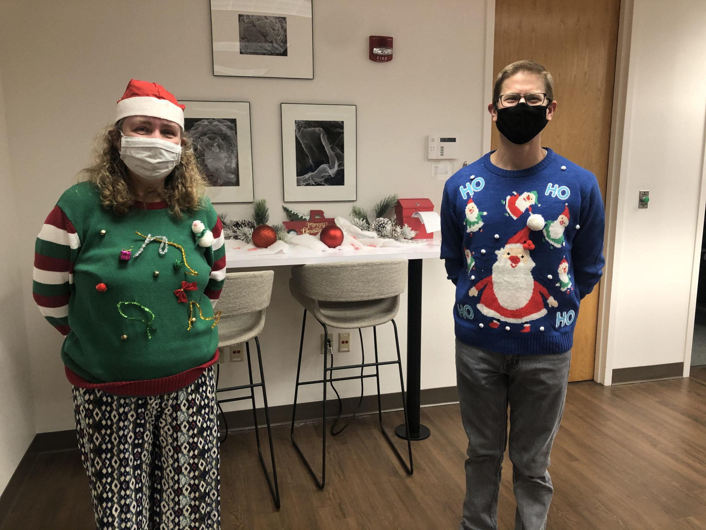 ugly christmas sweater contest