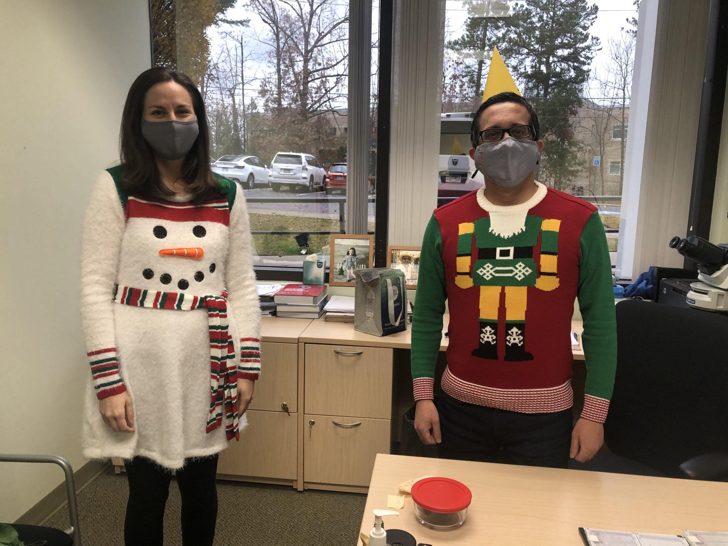 ugly christmas sweater contest