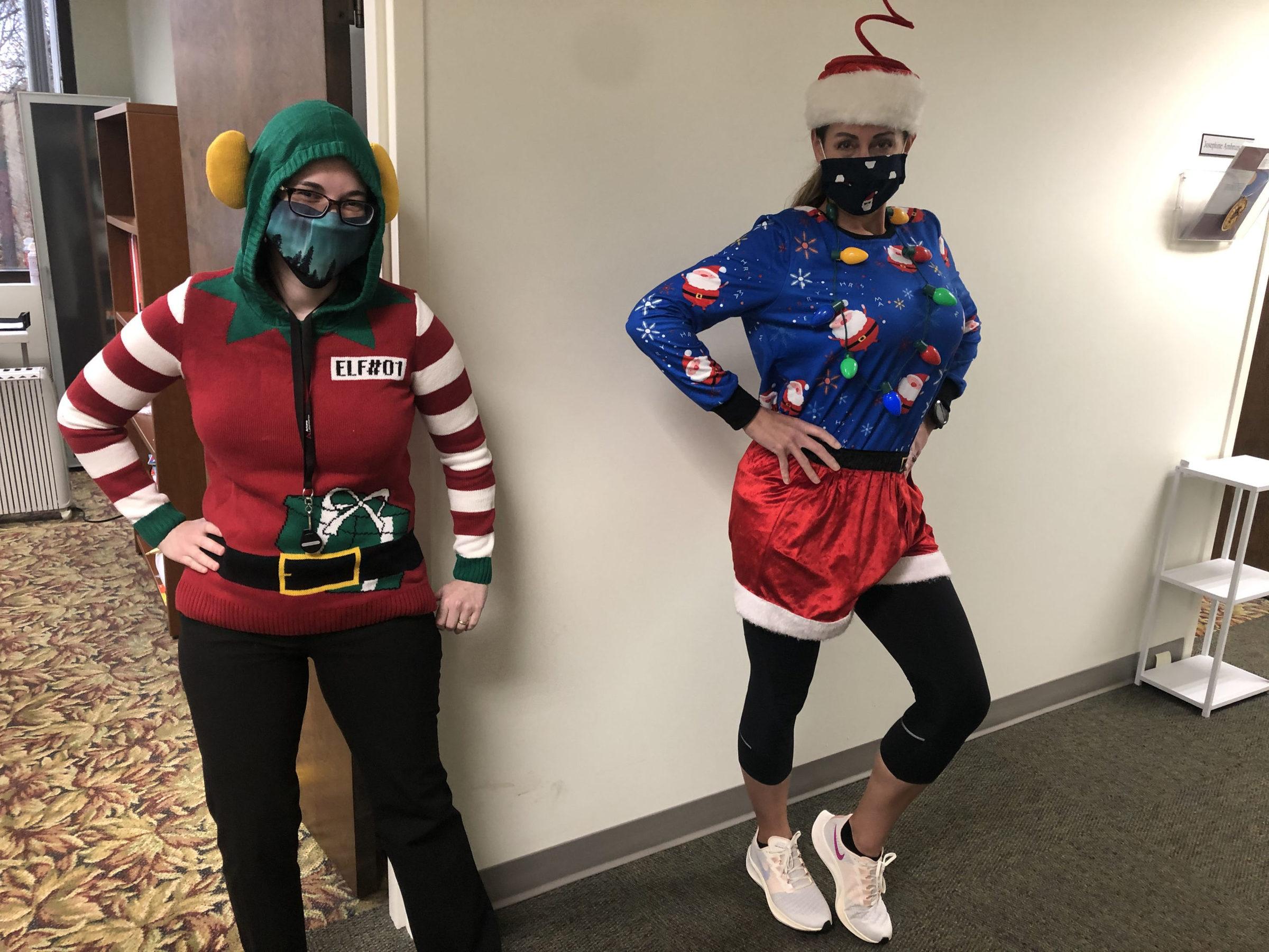 Ugly Christmas Sweater Day at Arkana Laboratories