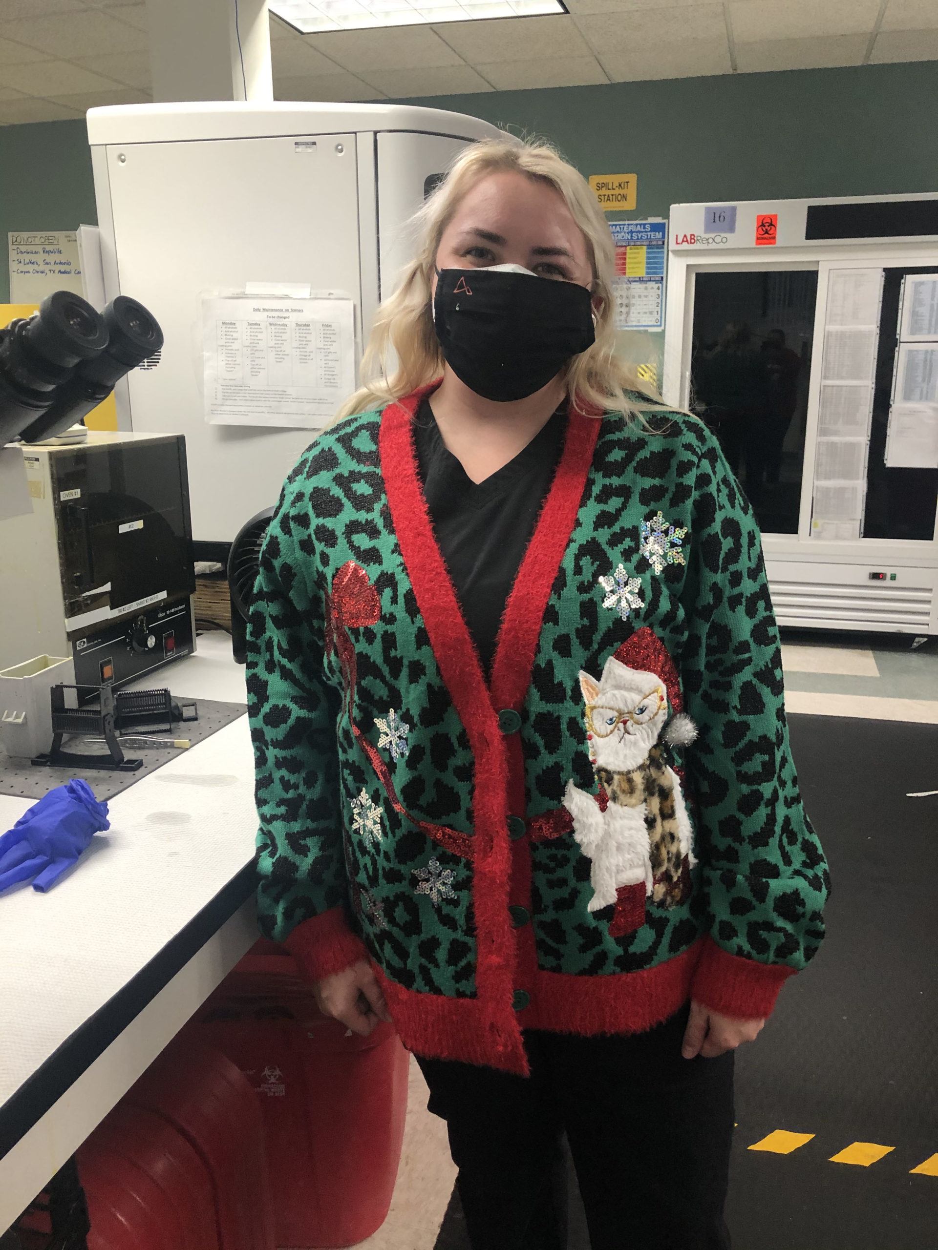 ugly christmas sweater contest