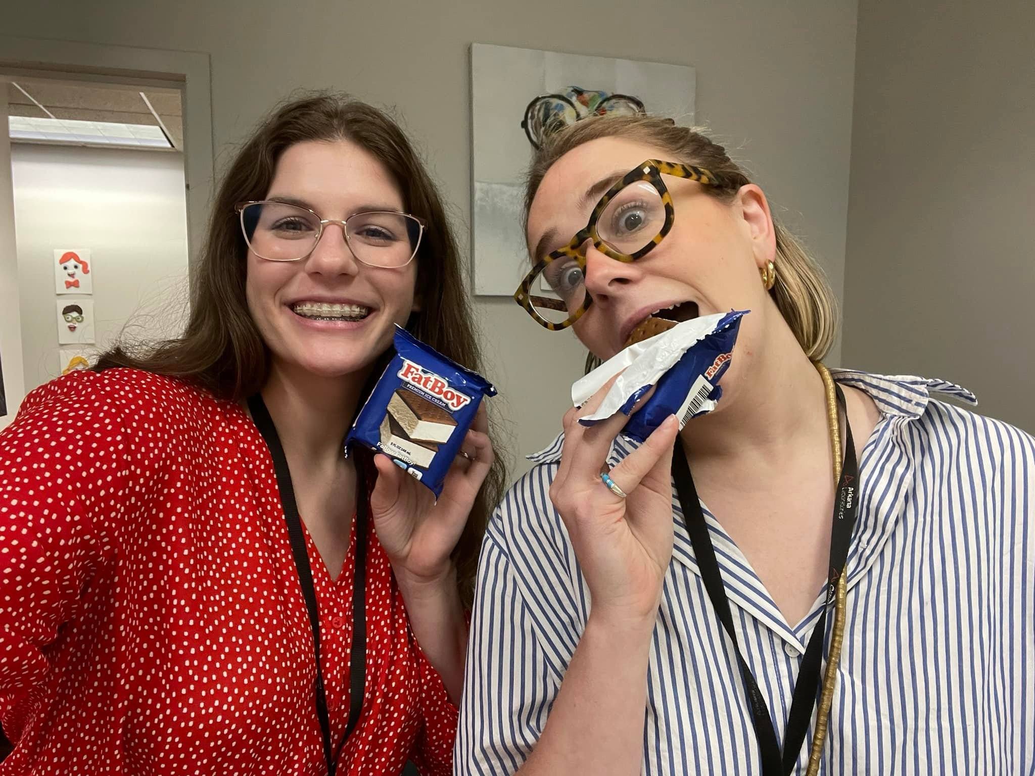 admin team with ice cream