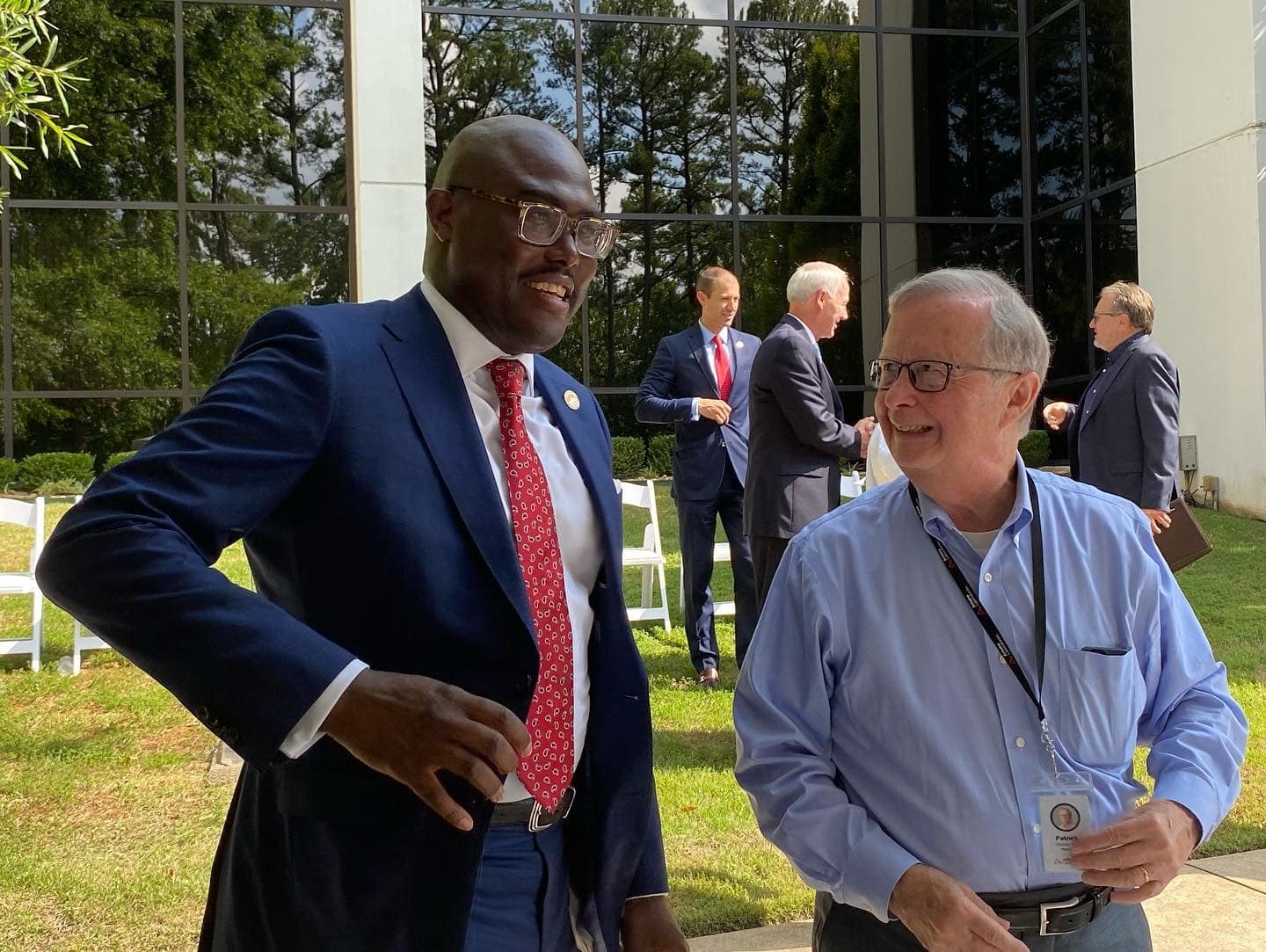 Dr. Walker and Mayor scott speaking