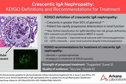 crescentic IgA nephropathy, KDIGO Connections, arkana laboratories, renal pathology, kidney pathology, nephropathology