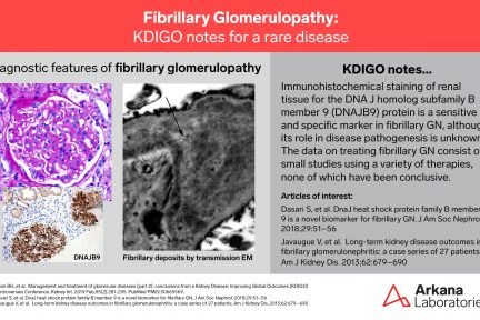 Fibrillary Glomerulopathy, KDIGO connections, Arkana Laboratories