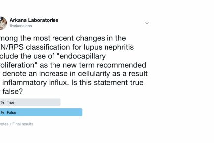 Endocapillary hypercellularity, arkana laboratories, twitter poll