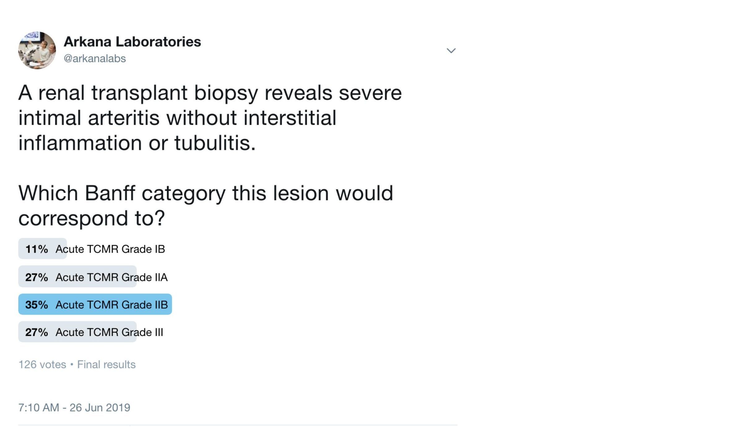 TCMR, arkana laboratories, renal pathology, kidney biopsy