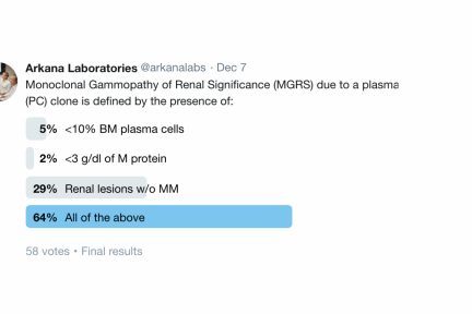 MGRS, Monoclonal gammopathy of renal significance, arkana laboratories, pathology of the kidney