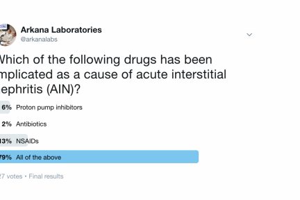 Drug-induced AIN, Twitter Poll, Arkana Laboratories