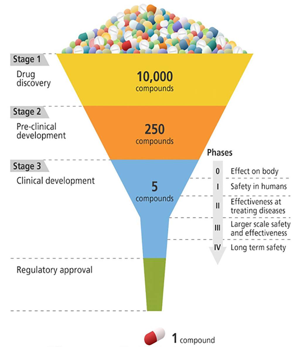 Clinical Trial map, Stages of trial
