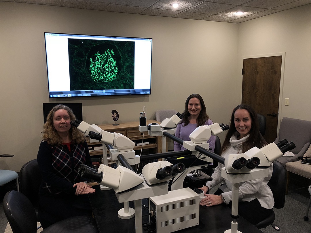 World Kidney Day / International Women's Day, female pathologists at Arkana Laboratories