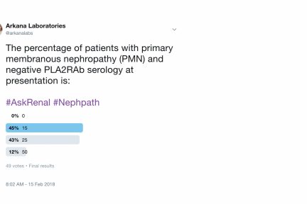 Negative PLA2RAb Serology