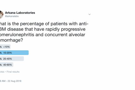 Anti-GBM in renal biopsy at Arkana Laboratories