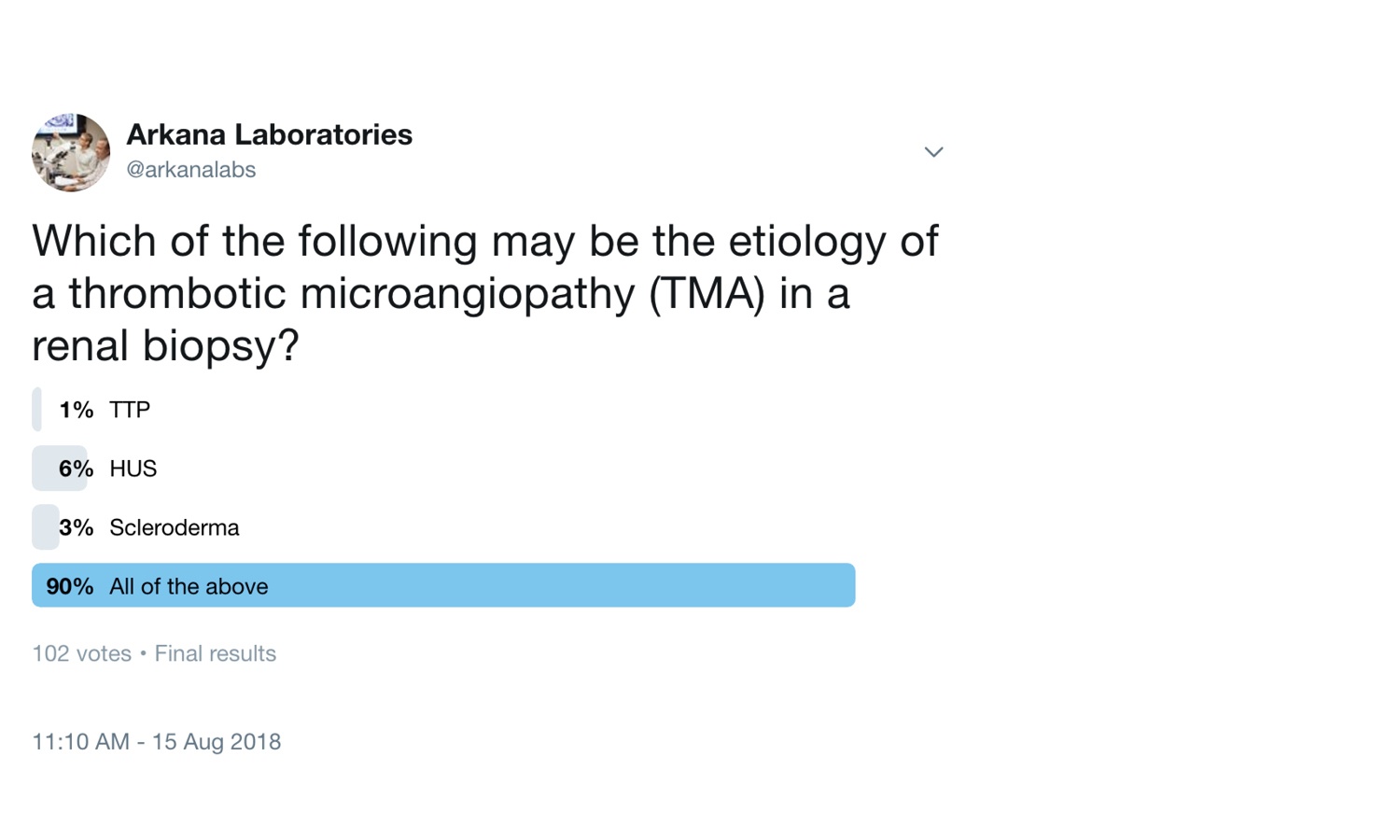 TMA, TMA Lesions with Multiple Etiologies